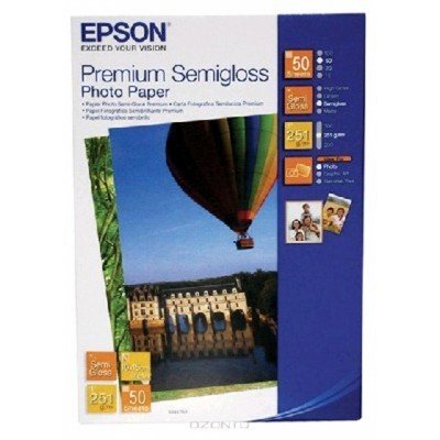 Бумага (C13S041765) EPSON Premium Semiglossy Photo Paper, 10 см х 15 см, 50 л (C13S041765)