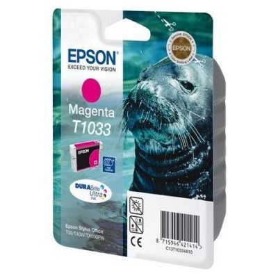 Картридж (C13T10334A10) EPSON T1033 дл Stylus TX550W/Office T30/T40W/T1100/TX510FN/TX600FW пурпурный (C13T10334A10)