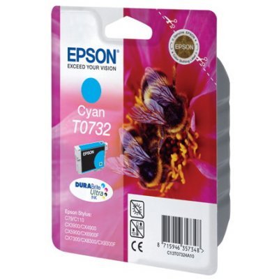 Картридж (C13T10524A10) EPSON T0732 дл C79/CX3900/4900/5900 голубой (C13T10524A10)