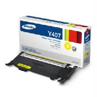 Тонер-Картридж желтый Samsung CLT-Y407S дл CLP-325W/CLX-3185 (CLT-Y407S/SEE)