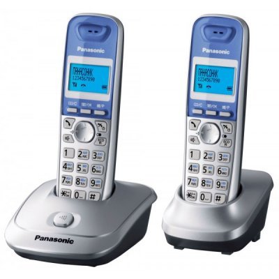 Радиотелефон Panasonic KX-TG2512 серебристый (KX-TG2512RUS)