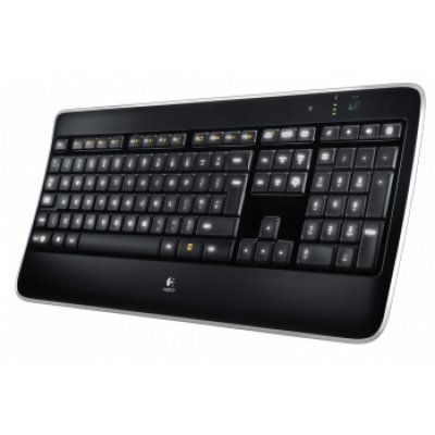 Клавиатура Logitech Wireless Illuminated Keyboard K800 черна (920-002395) (920-002395)