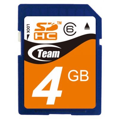Карта памти Team Group 4GB SDHC class 6 TG004G0SD26X (TG004G0SD26X)