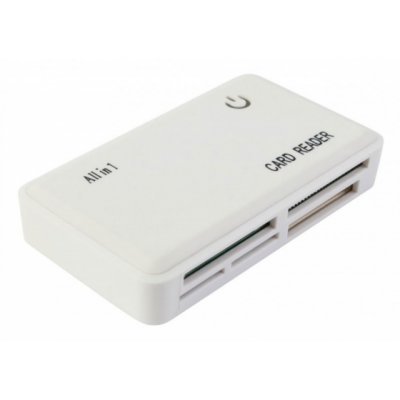 Картридер PC PET CR-211RWH USB 2.0 SDHC/CF/XD/MS/TF/M2 (24-in-1) белый (CR-211RWH)