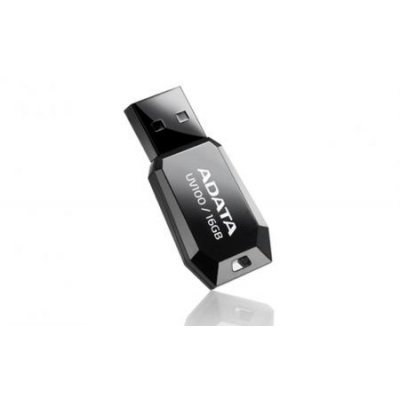 USB накопитель 16Gb ADATA UV100 USB 2.0 Черный (AUV100-16G-RBK)