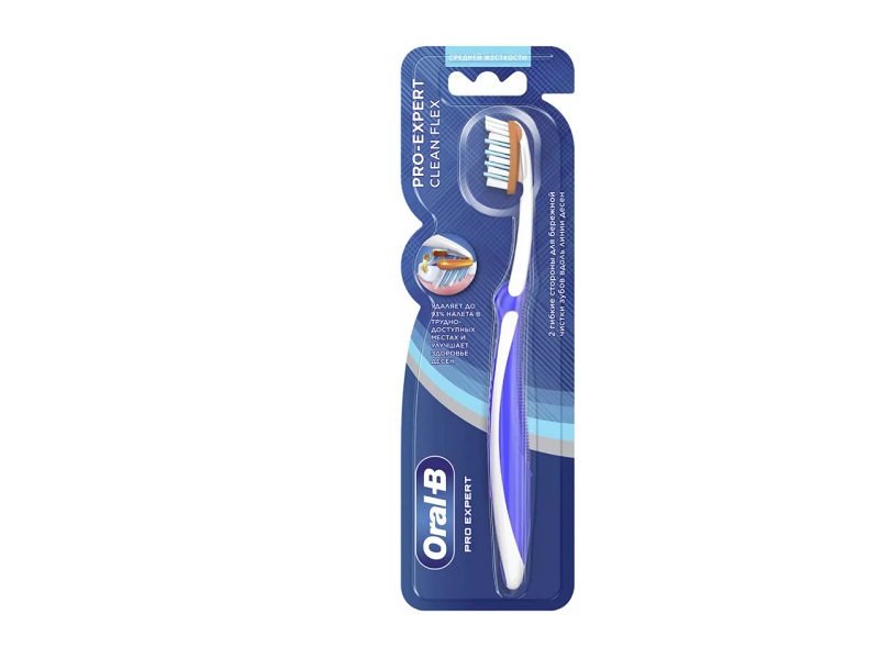 Зубные щетки мягкие  Зеленый Остров Щетка зубная Oral B Pro-Expert Clean Flex