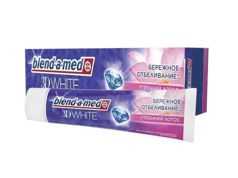 Зубные пасты  Зеленый Остров Паста зубная Blend-a-med 3D White Утренний Лотос 100 мл