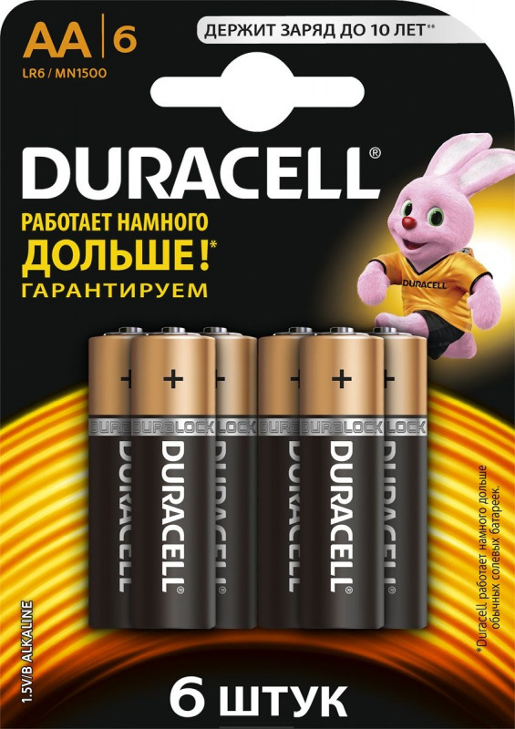 Батарейки  Зеленый Остров Элемент питания Duracell Basic LR6