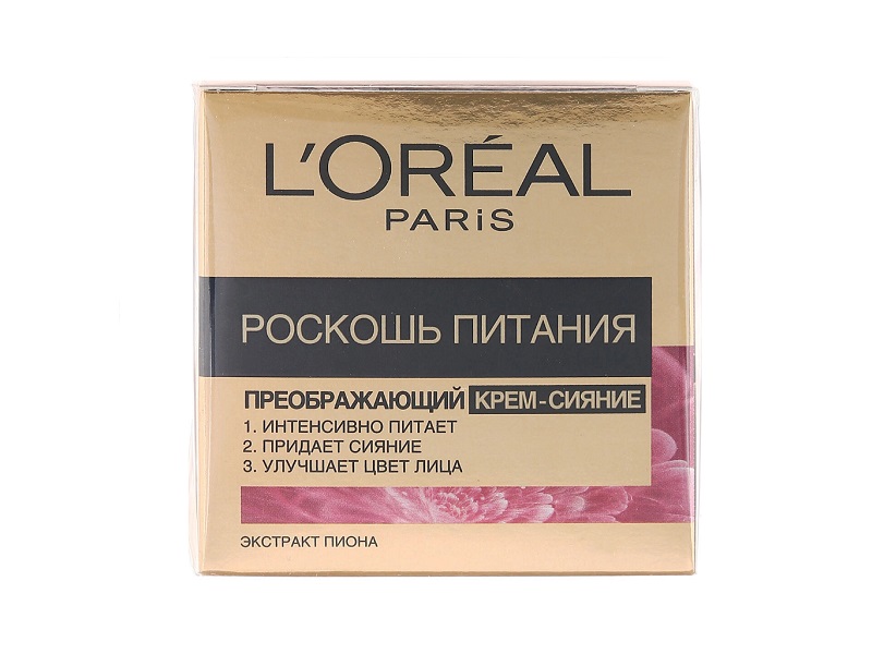 Крем для лица L`Oreal Роскошь питания Сияние дневной 50 мл