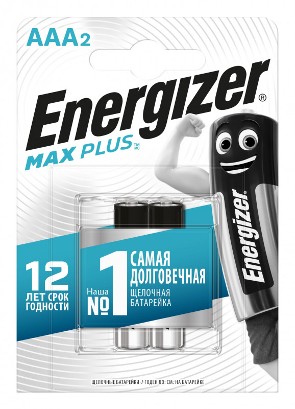 Батарейки  Зеленый Остров Элемент питания Energizer Max Plus LR03-2BL