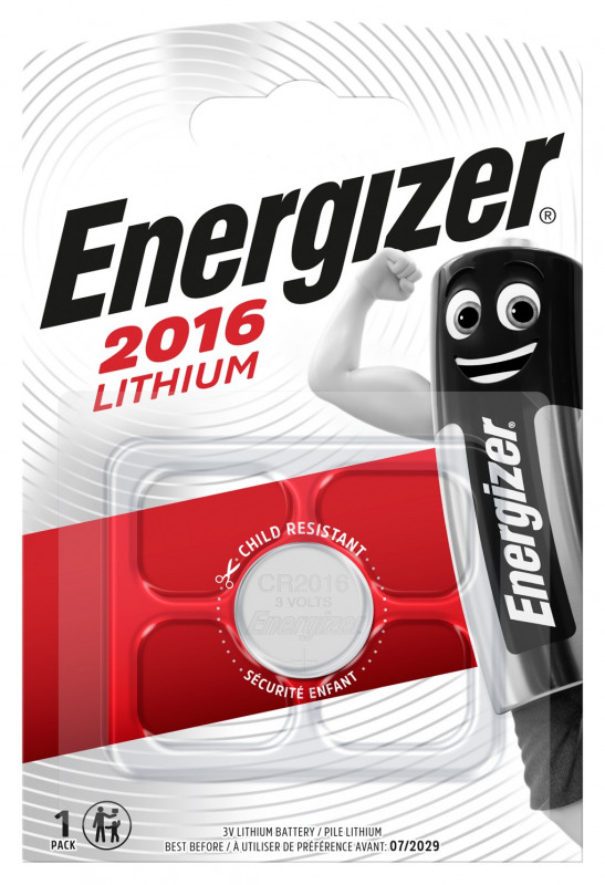 Батарейки Элемент питания Energizer мини Lithium CR2016