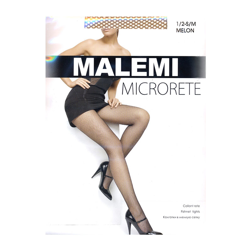 Колготки женские Malemi Microrete melon 3