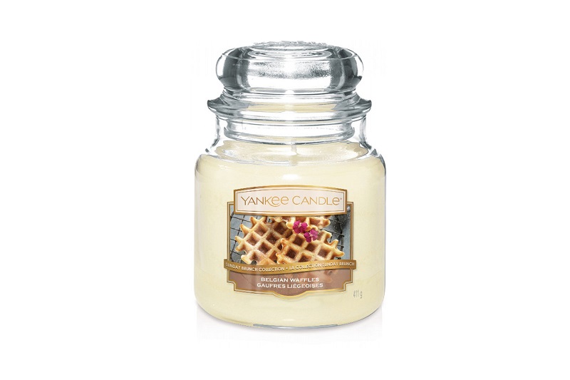 Свеча Yankee Candle средняя в банке Бельгийские вафли 411 г.