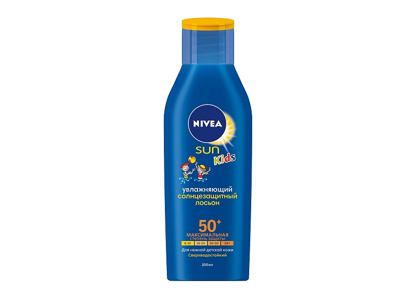 От загара  Зеленый Остров Лосьон солнцезащитный Nivea Sun Детский Spf 50 200 мл