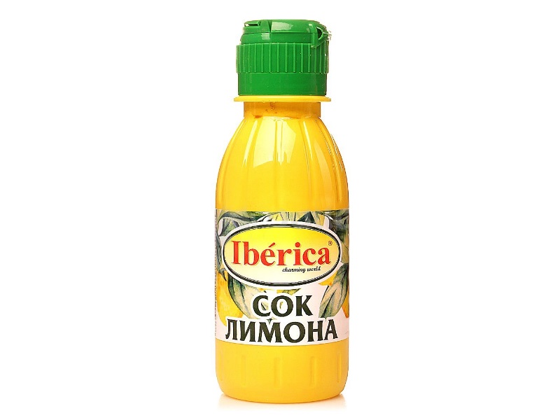 Сок лимона прямого отжима 100%, Iberica 250 мл