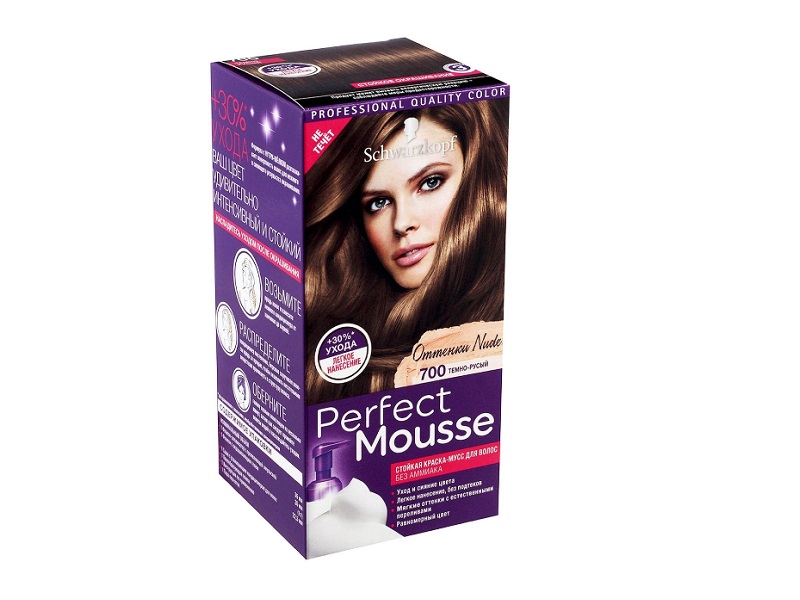 Краска для волос Palette Perfect Mousse 700 Темно-русый