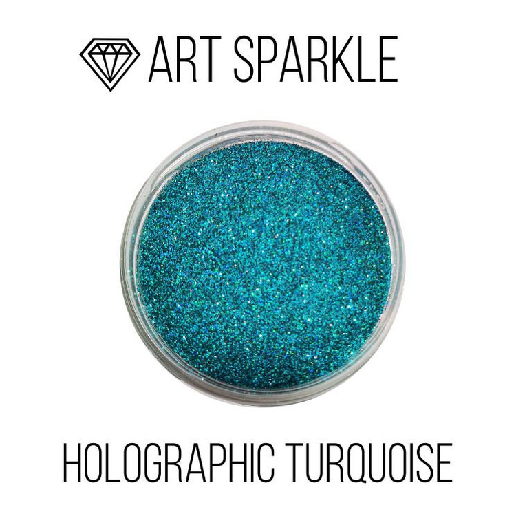 Глиттер мелкий Holografic Turquoise, 50 г, Craftsmen.store